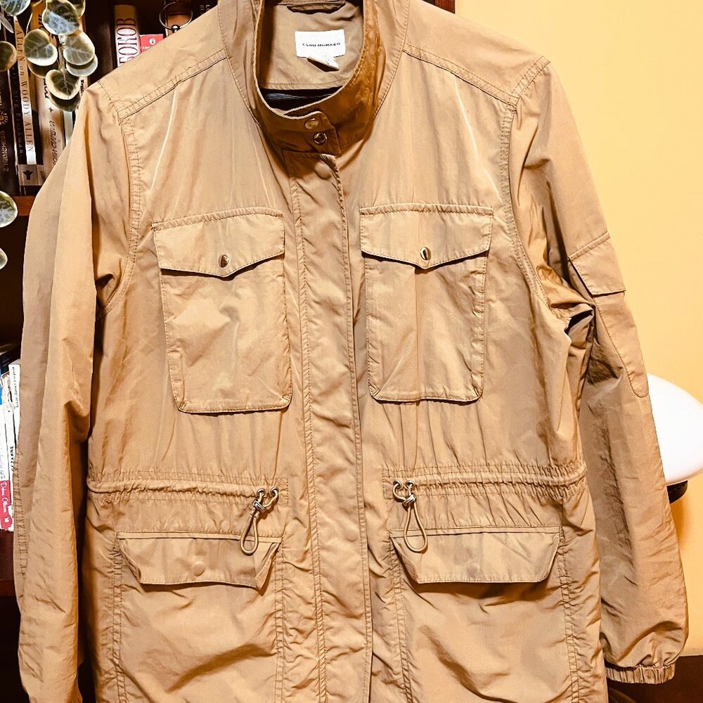 Club Monaco Women's Utility Jacket in Tan Sz L